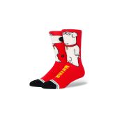 Stance The Dog Crew Sock - Rojo - Calcetines