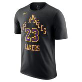 Nike NBA Los Angeles Lakers LeBron James City Edition Tee - Negro - Camiseta de manga corta