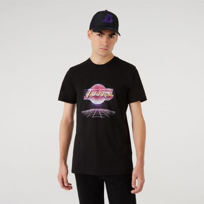 New Era NBA Futuristic Graphic Los Angeles Lakers Black - Negro - Camiseta de manga corta
