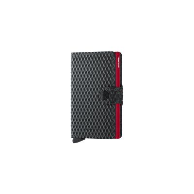 Secrid Miniwallet Cubic Black-Red - Negro - Accesorios