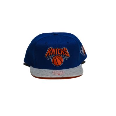 Mitchell & Ness NBA New York Knicks 75th Platinum Snapback - Azul - Gorra