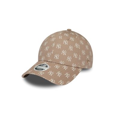 New Era New York Yankees Monogram Brown 9FORTY Adjustable Cap - Marrón - Gorra