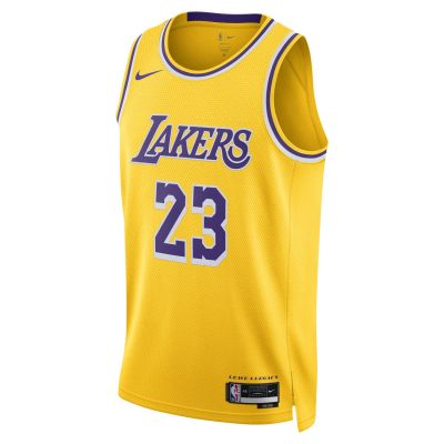 Nike Dri-FIT Los Angeles Lakers LeBron James Icon Edition 2022/23 Swingman Jersey Amarillo - Amarillo - Jersey