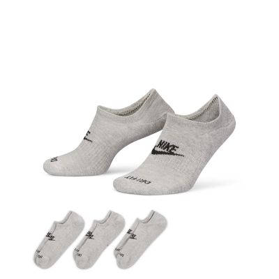 Nike Everyday Plus Cushioned Footie 3-Pack Socks - Gris - Calcetines