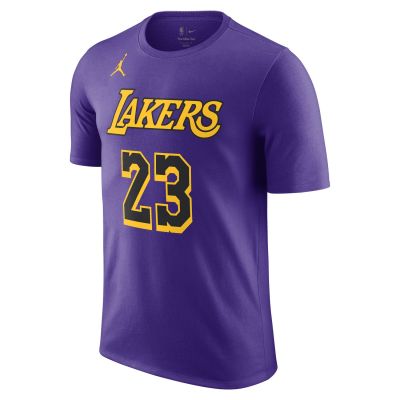 Jordan NBA LeBron James Los Angeles Lakers Statement Edition Tee Field Purple - Morado - Camiseta de manga corta