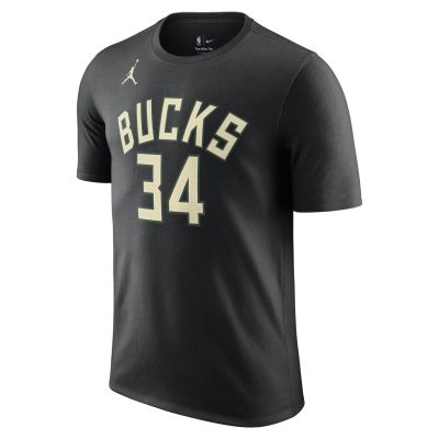 Jordan NBA Milwaukee Bucks Statement Edition Tee Black - Negro - Camiseta de manga corta