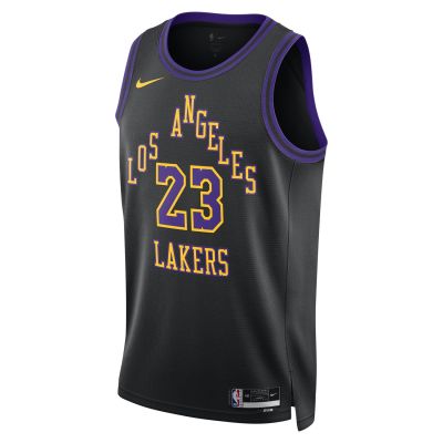 Nike Dri-FIT LA Lakers LeBron James City Edition 23/24 Swingman Jersey - Negro - Jersey