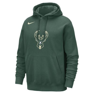 Nike NBA Milwaukee Bucks Club Pullover Hoodie Fir - Verde - Hoodie