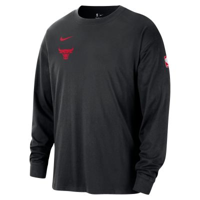 Nike NBA Chicago Bulls Max90 Long-Sleeve Tee - Negro - Camiseta de manga corta