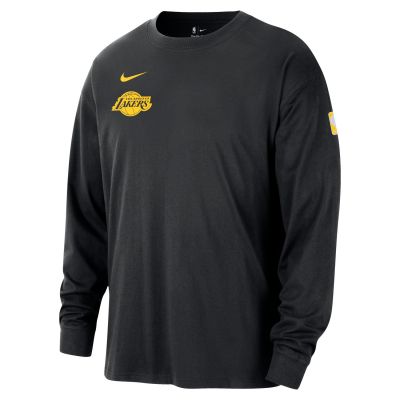 Nike NBA Los Angeles Lakers Max90 Long-Sleeve Tee - Negro - Camiseta de manga corta