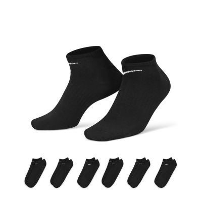 Nike Everyday Lightweight No-Show 6-Pack Socks Black - Negro - Calcetines