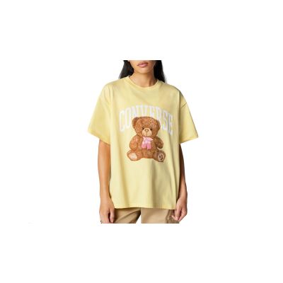 Converse Oversized Teddy Bear T-Shirt - Amarillo - Camiseta de manga corta