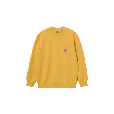 Carhartt WIP Pocket Sweatshirt Opsicle - Amarillo - Hoodie