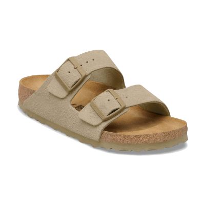 Birkenstock Arizona Suede Leather Regular Fit Faded Khaki - Verde - Sandalias Birkenstock Arizona Suede Leather Regular Fit Faded Khaki - Verde - Sandalias