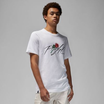 Jordan Brand Sorry Graphic Crew Tee White - Blanco - Camiseta de manga corta