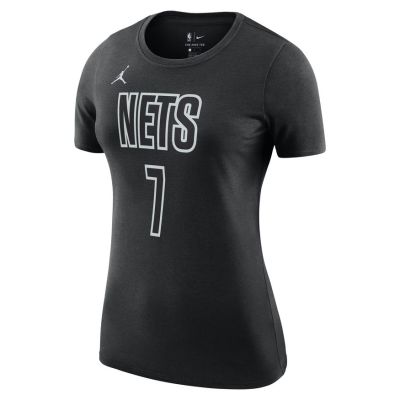 Jordan NBA Brooklyn Nets Essential Statement Edition Wmns Tee - Negro - Camiseta de manga corta