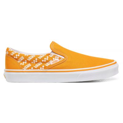 Vans Ua Classic Slip-On (Logo Repeat)Cdumylwtrwht - Naranja - Zapatillas
