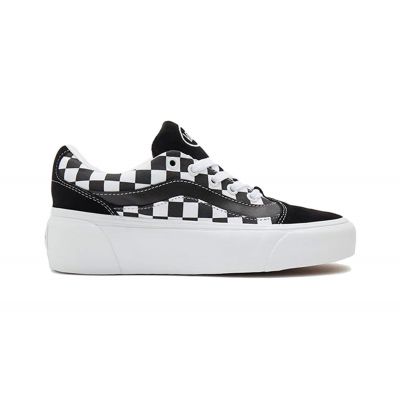 Vans Shape Ni Checkerboard - Negro - Zapatillas