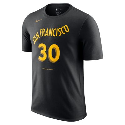 Nike NBA Stephen Curry Golden State Warriors City Edtion Tee Black - Negro - Camiseta de manga corta