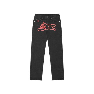 ICECREAM Running Dog Denim Pants Black - Negro - Pantalones ICECREAM Running Dog Denim Pants Black - Negro - Pantalones