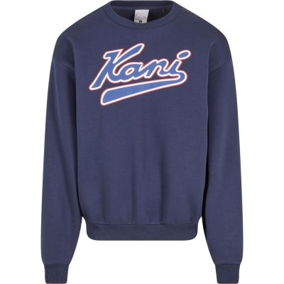 Karl Kani Varsity Print Os Crewneck Blue - Azul - Hoodie