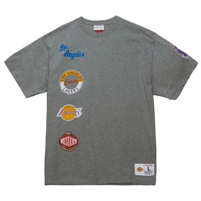 Mitchell & Ness NBA Los Angeles Lakers Hometown S/S Tee - Gris - Camiseta de manga corta