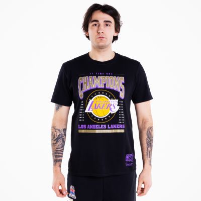 Mitchell & Ness Champions Los Angeles Lakers Tee - Negro - Camiseta de manga corta