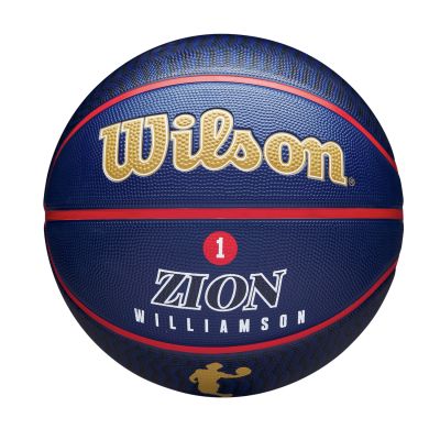Wilson NBA Player Icon Outdoor Basketball Zion Size 7 - Azul - Bola