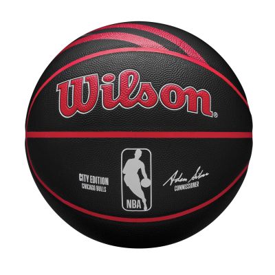 Wilson 2023 NBA Team City Collection Chicago Bulls Size 7 - Negro - Bola