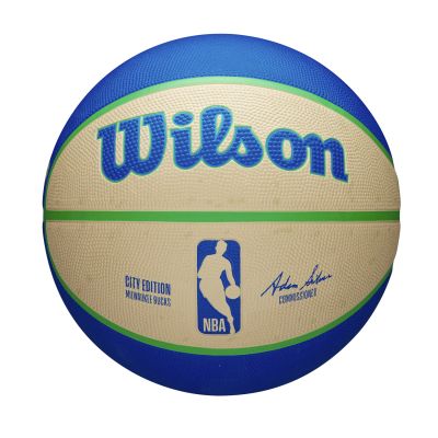 Wilson 2023 NBA Team City Edition Milwaukee Bucks Size 7 - Multicolor - Bola